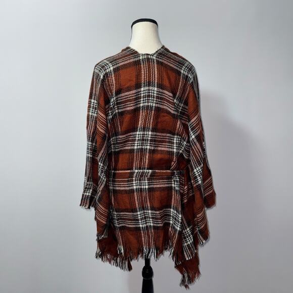 David and young women’s Rust plaid belted ruanna - Picture 2 of 8